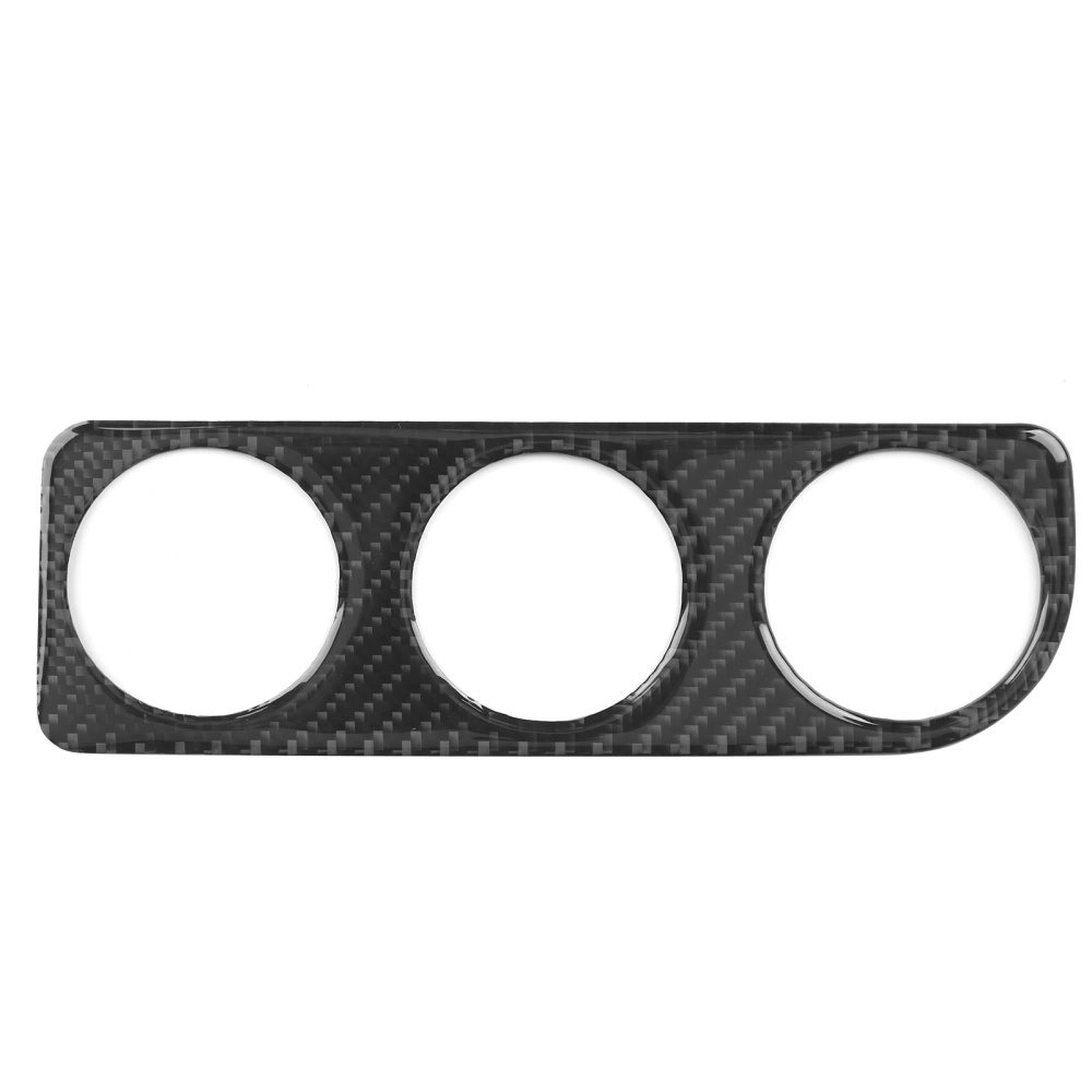 BuyWeek Console AC Control Panel Cover Switch Button Frame Trim Carbon Fiber Fit for Corolla 2014‑2018