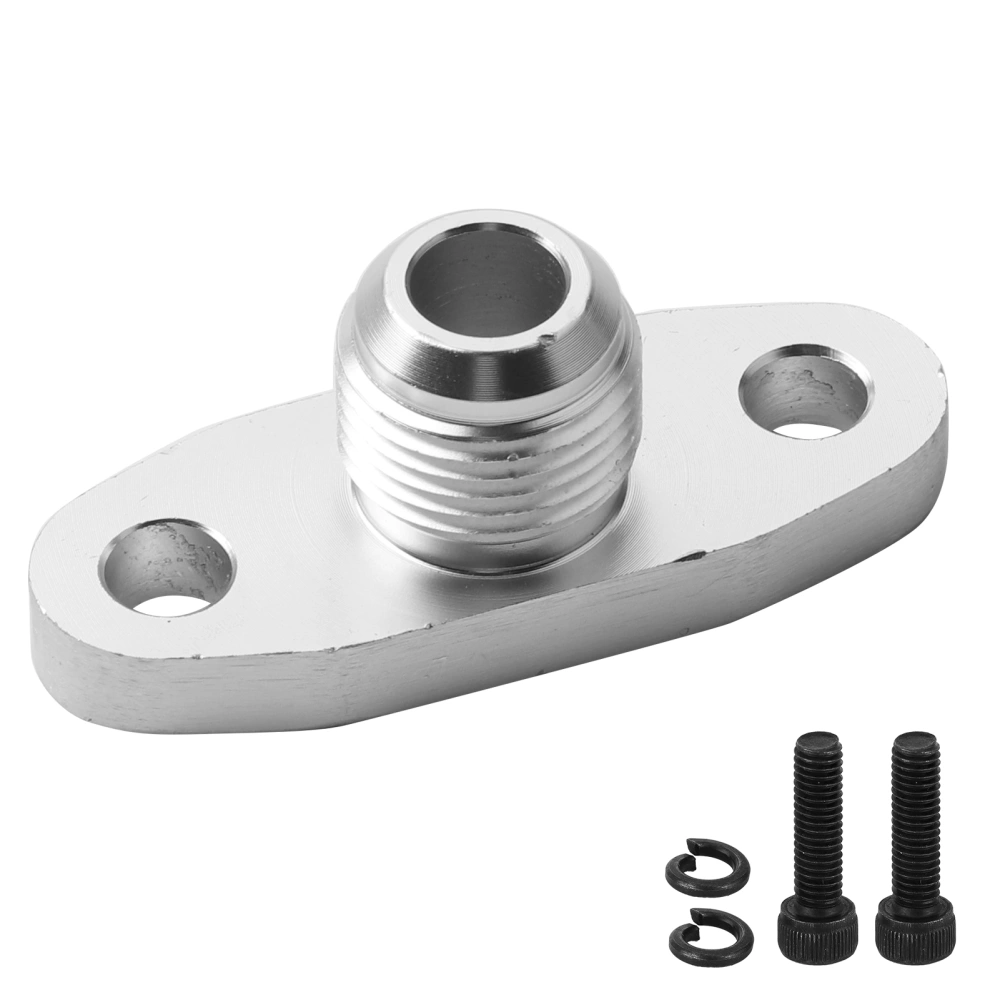 AN10 Oil Return Flange Adapter Aluminum Alloy Fitting Fit for Mitsubishi T3 T4 T35 T04B T04E T3/T4 Series