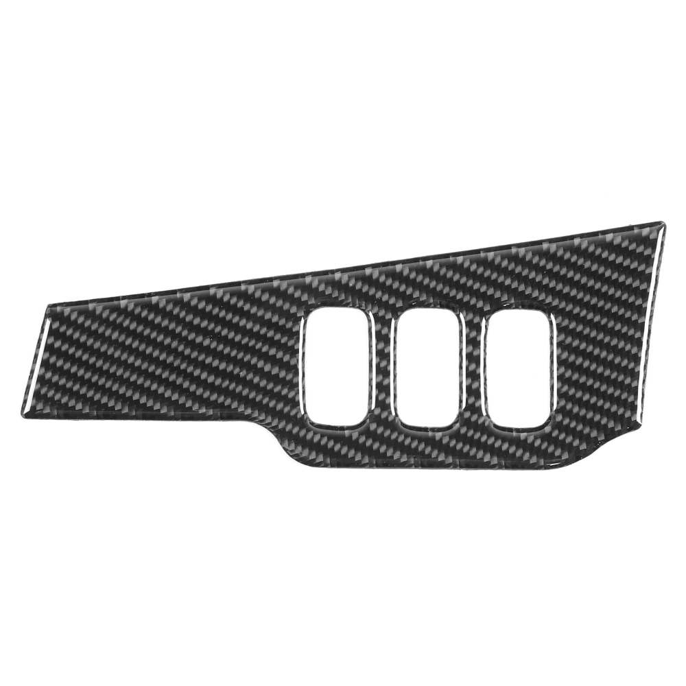 Carbon Fiber Headlight Switch Button Sticker Trim Cover Fit for Mitsubishi Lancer 2008‑2016RHD