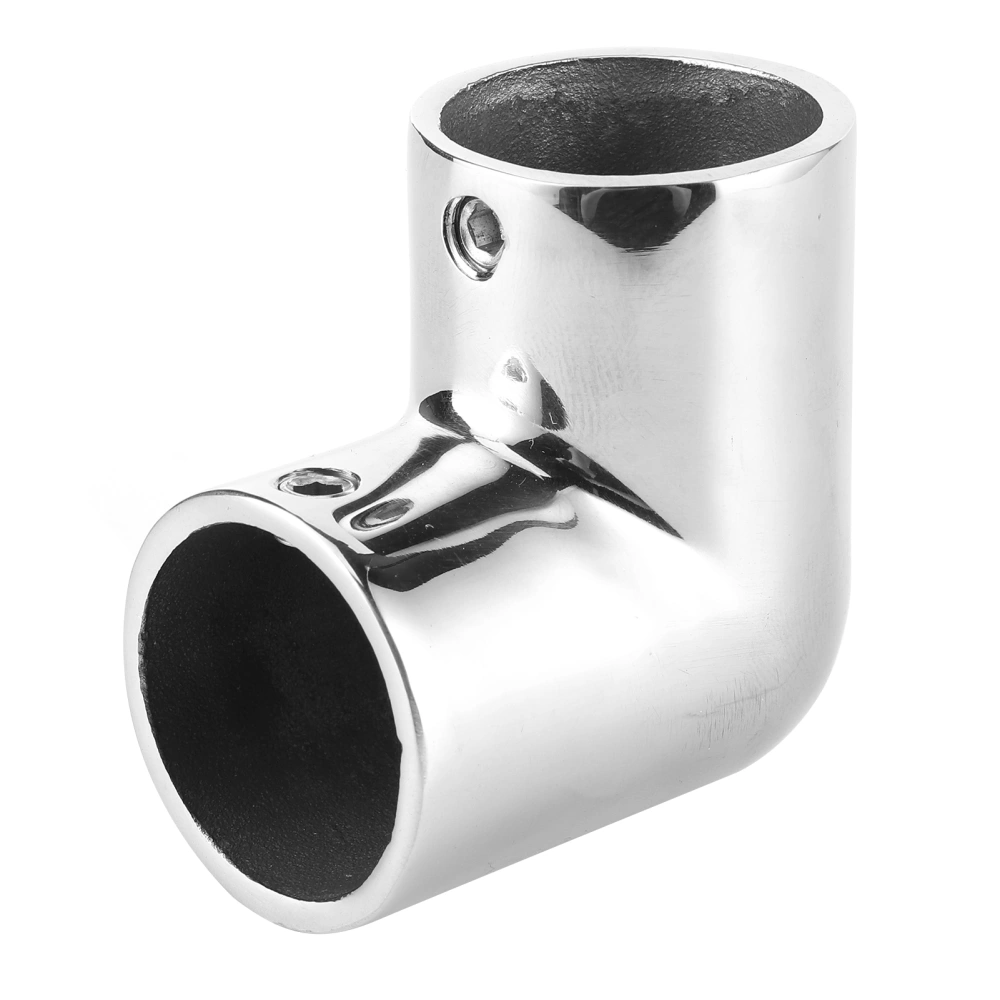 Boat Pipe Connector Marine Yatch 90° Elbow Tube Joint Stainless Steel Hand Rail Fitting22mm/0.9in