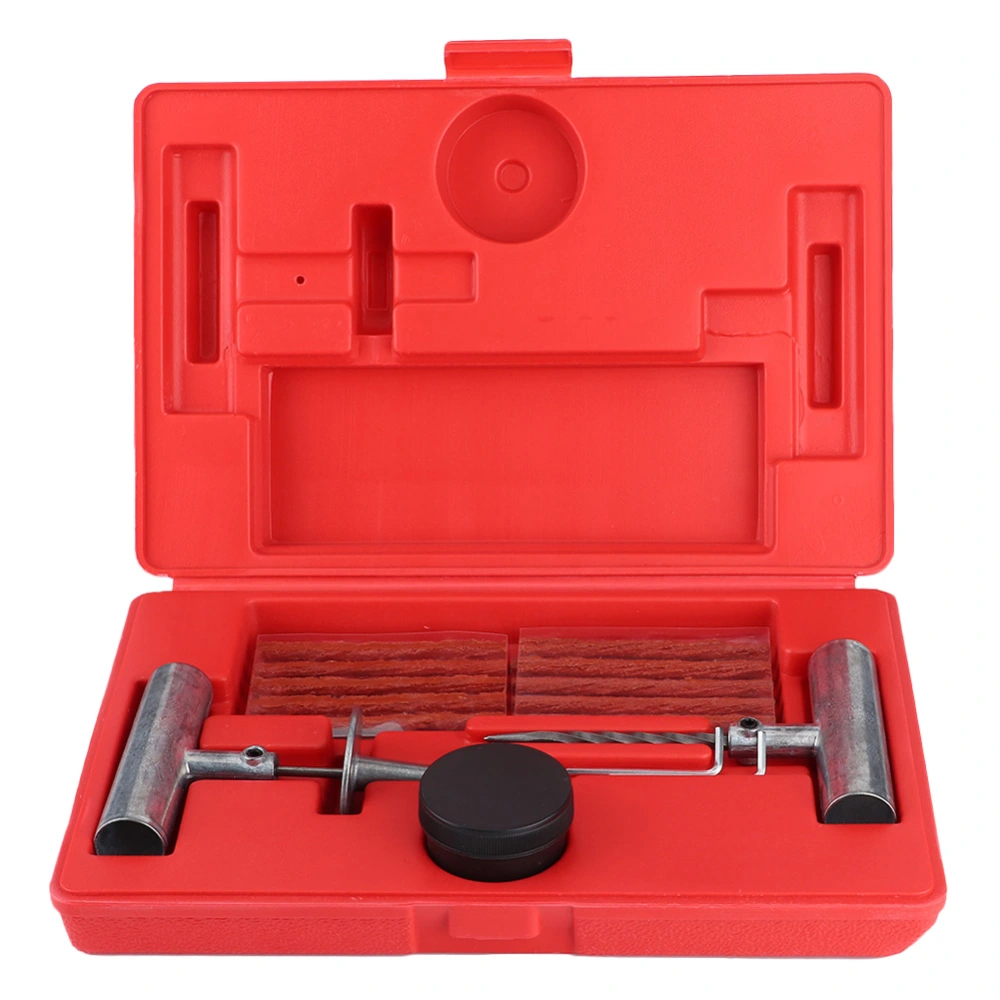 Tire Repair Kit Tubeless Tyre Puncture Plug Repairing Tool for Tractors Lawn Mowers Trucks Automobiles Wheel