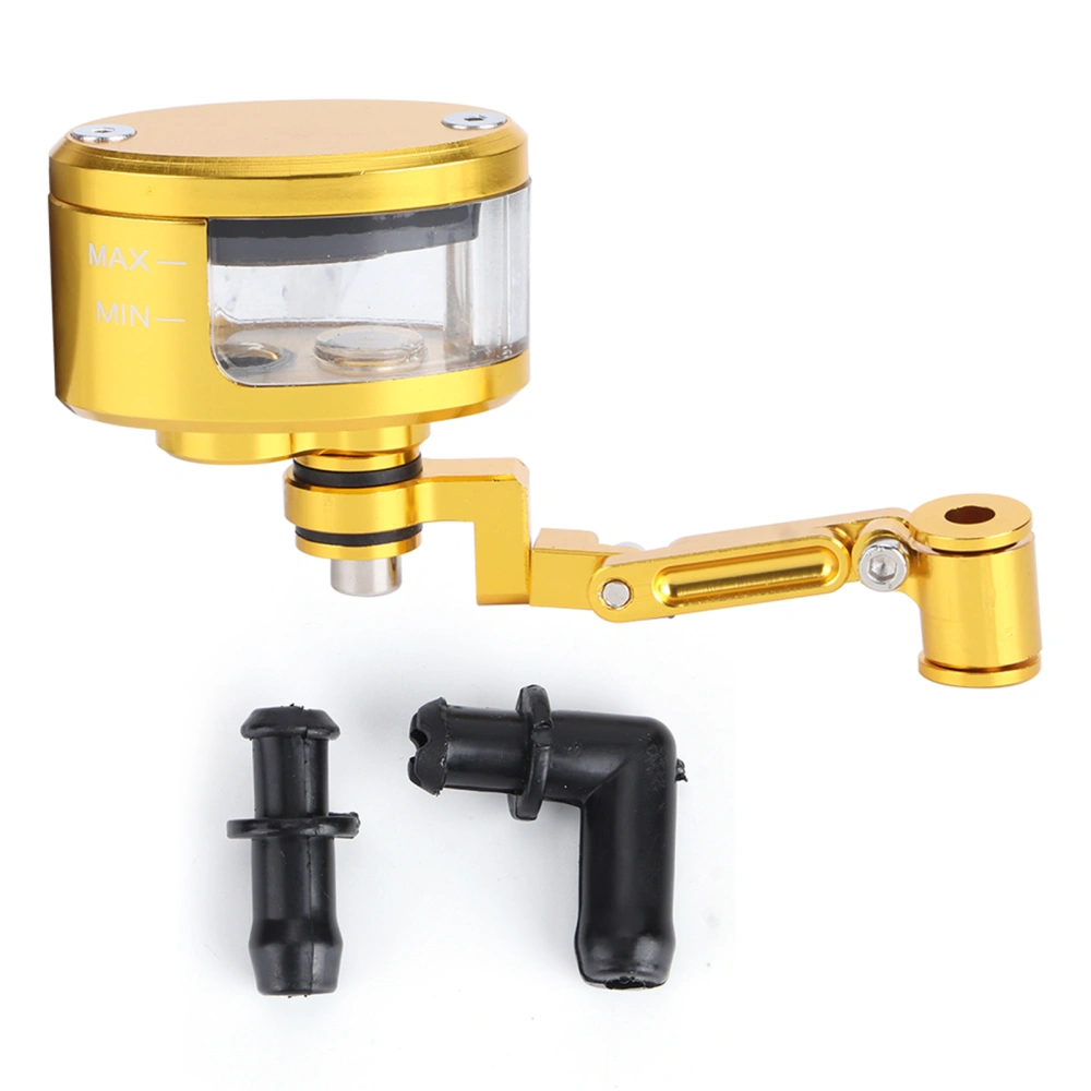 Front Brake Fluid Reservoir CNC Aluminum Motorcbike Oil Cup Set Fit for Kawasaki ZX 6R 9R 10RGold