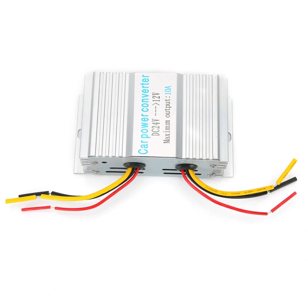 BuyWeek 120W DC 24V to 12V Car Power Converter 10A Step Down Regulator Power Supply Transformer