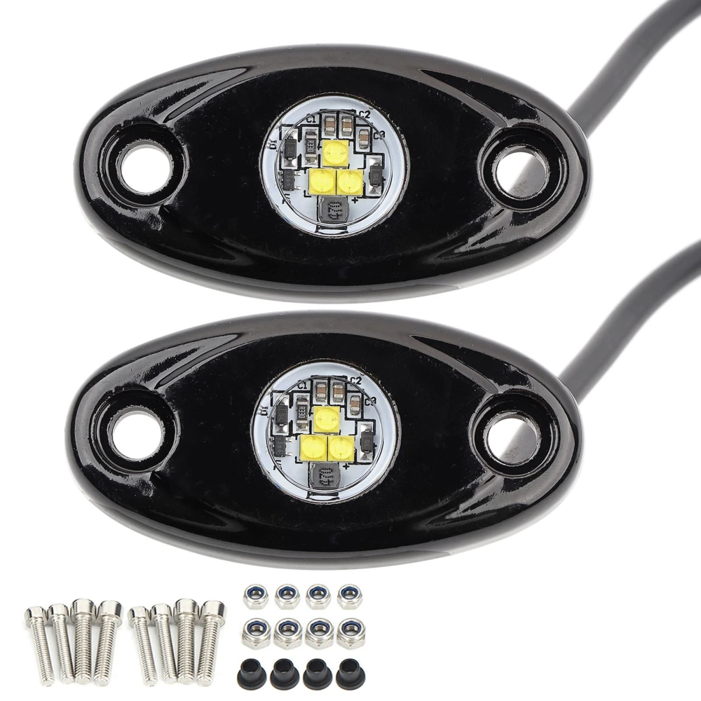 2pcs 9W LED Chassis Light Atmosphere Ambient Lamp Undercar Decoration for Car Truck Boat Yacht