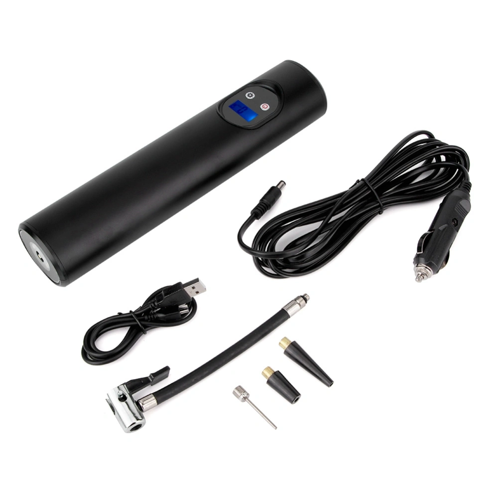 12V Handheld Inflatable Air Pump 150PIS Digital Tyre Inflator for Car Bike MotorcycleBlack