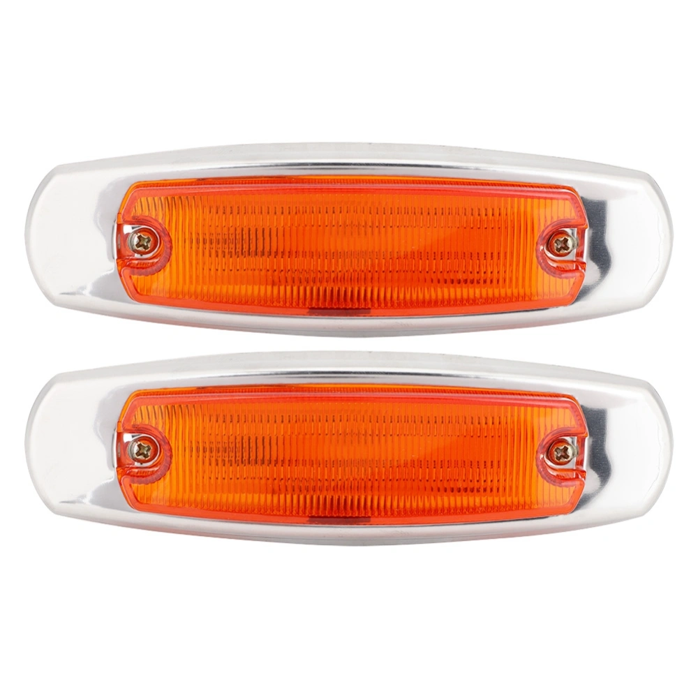 BuyWeek 12V Side Marker Light Lamp 12LED High Brightness for Truck Trailer Simple InstallationYellow