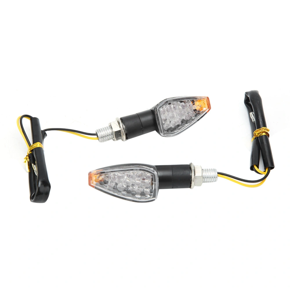 BuyWeek 2PCS Motorcycle 14LEDs Turn Signal Light Steering Lamp Indicator Accessory Fits for YamahaTransparent Lens