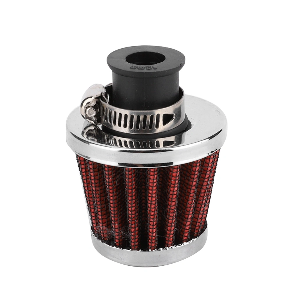 BuyWeek 0.5in Universal Mini Air Red Oil Vent Valve Breather Filter Practical Auto Car Accessory