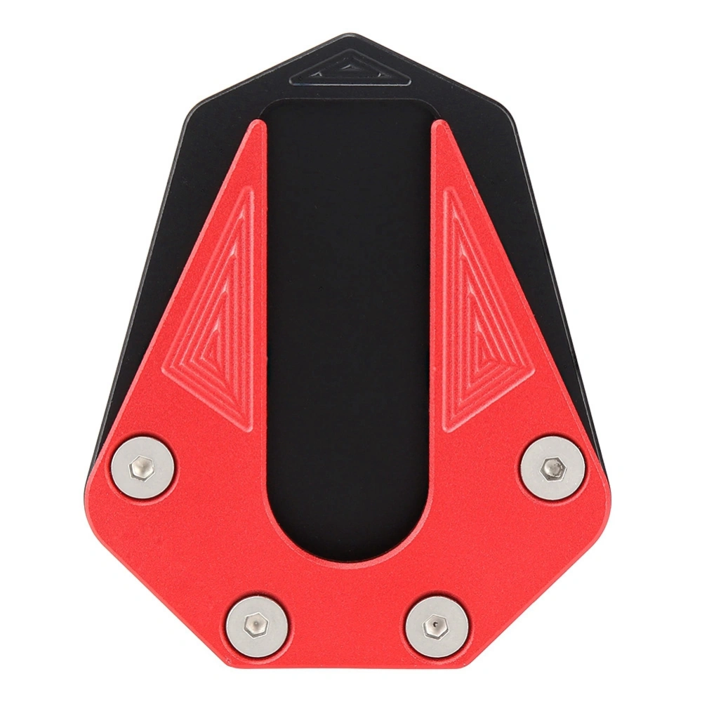 BuyWeek Motorcycle Anti skid Foot Kickstand Extension Pad Enlarger Fit for Benelli TRK 502(Red)