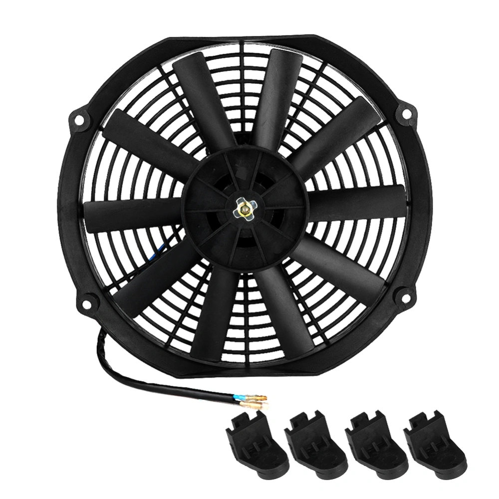 12" 12V 80W Universal Car Air Conditioner Engine Electronic Cooling Fan Car Accessories