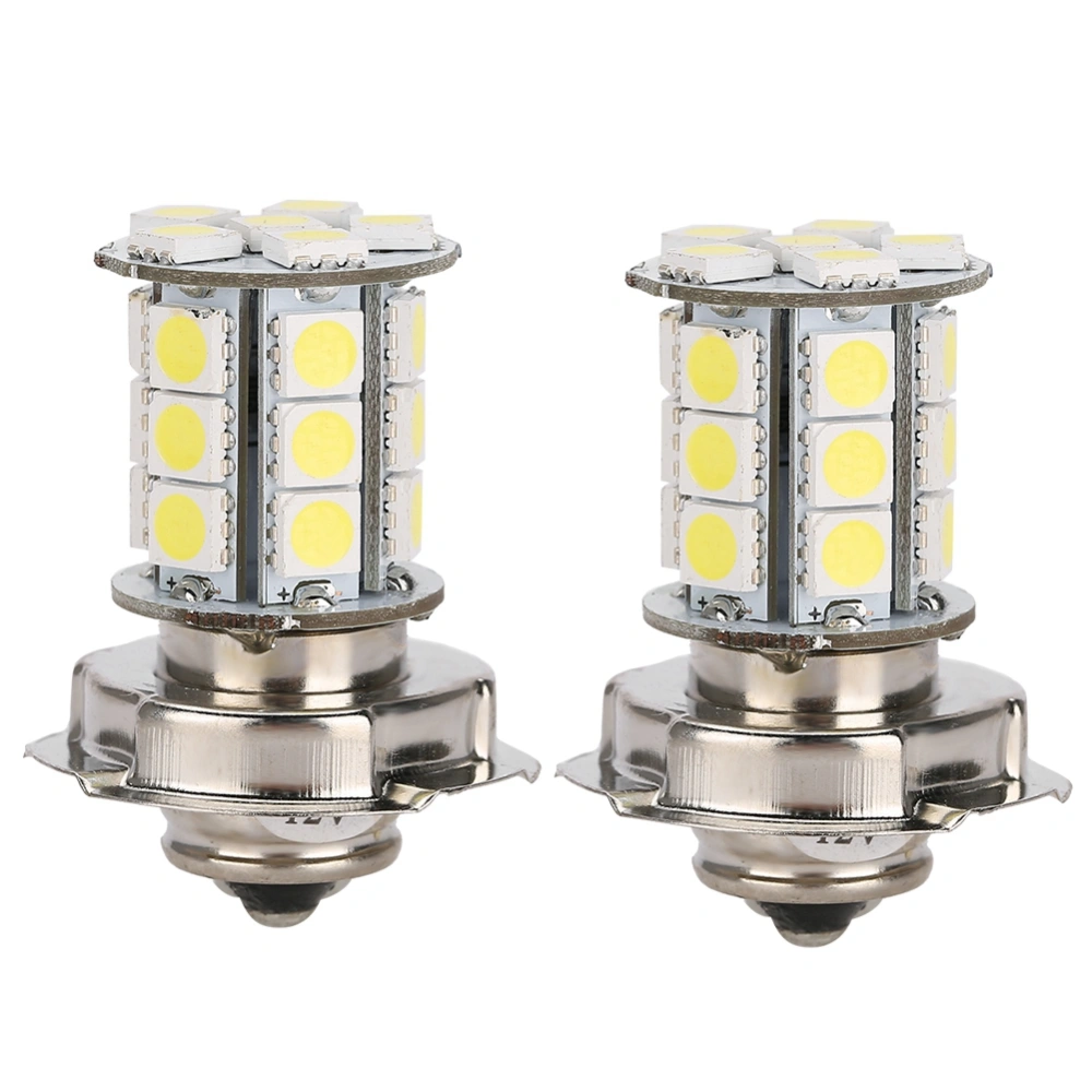 2 PCS 12V P26 S24 SMD LED Motorcycle Headlight Car Bulbs 6000k