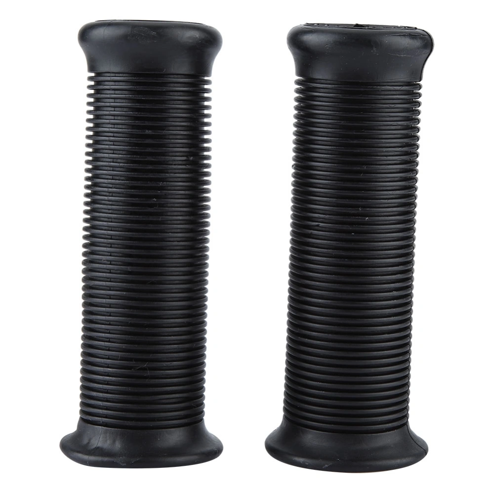 Pair of 7/8inch 22mm Universal Motorcycle Vintage TPU Handle Handlebar Grip Black