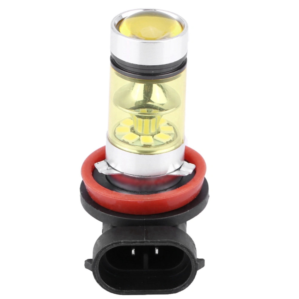 2 pcs Car 100W Super Bright Conversion LED Headlight Fog Light Bulb (Yellow Light)