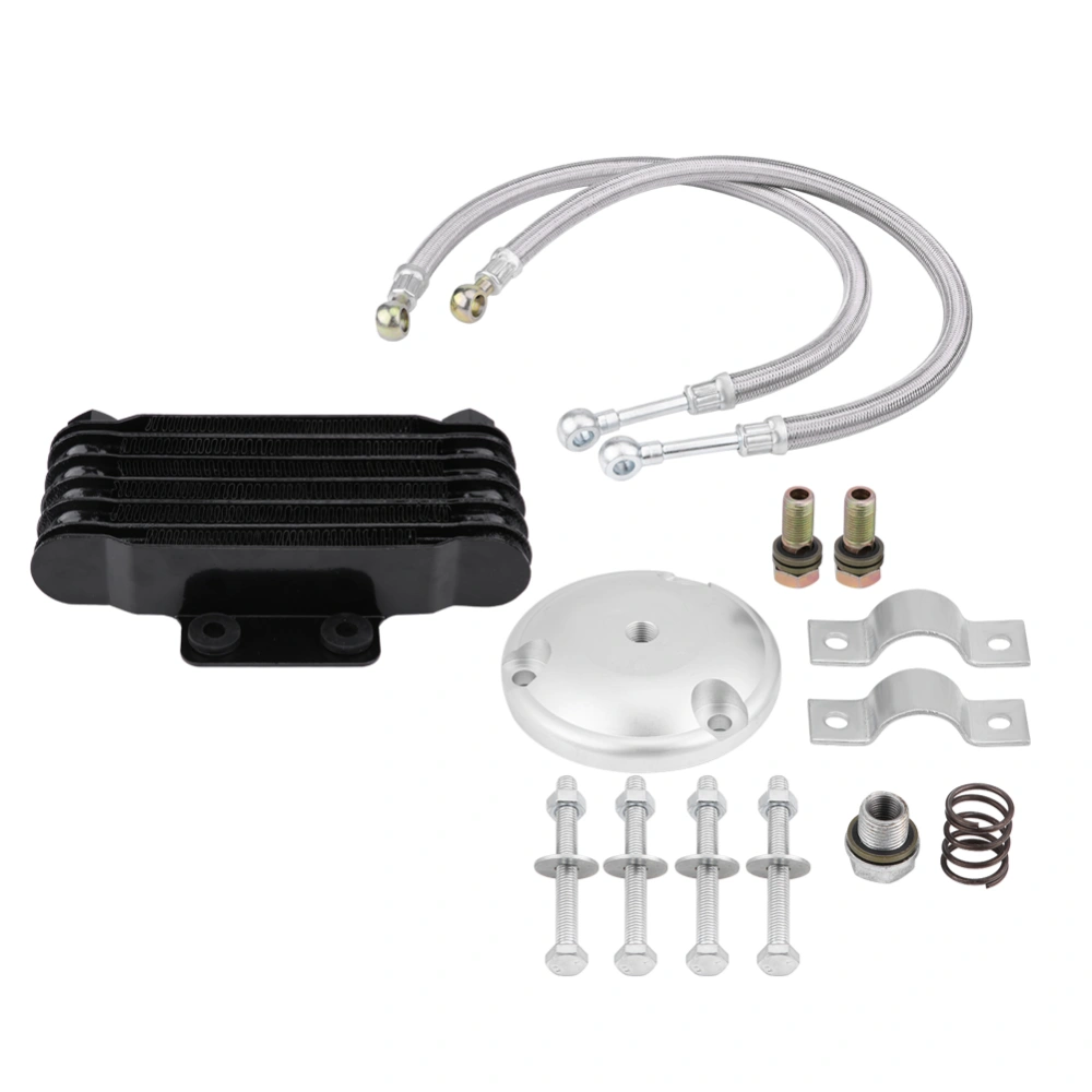 Motorcycle Engine Oil Cooler Cooling Radiator Kit for Suzuki GN125 EN125 EN150 GZ125 GZ150