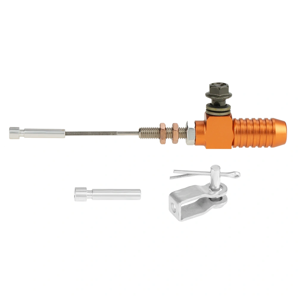 BuyWeek M10x1.25mm Universal Motorcycle Hydraulic Clutch Master Cylinder Rod Brake Pump Orange