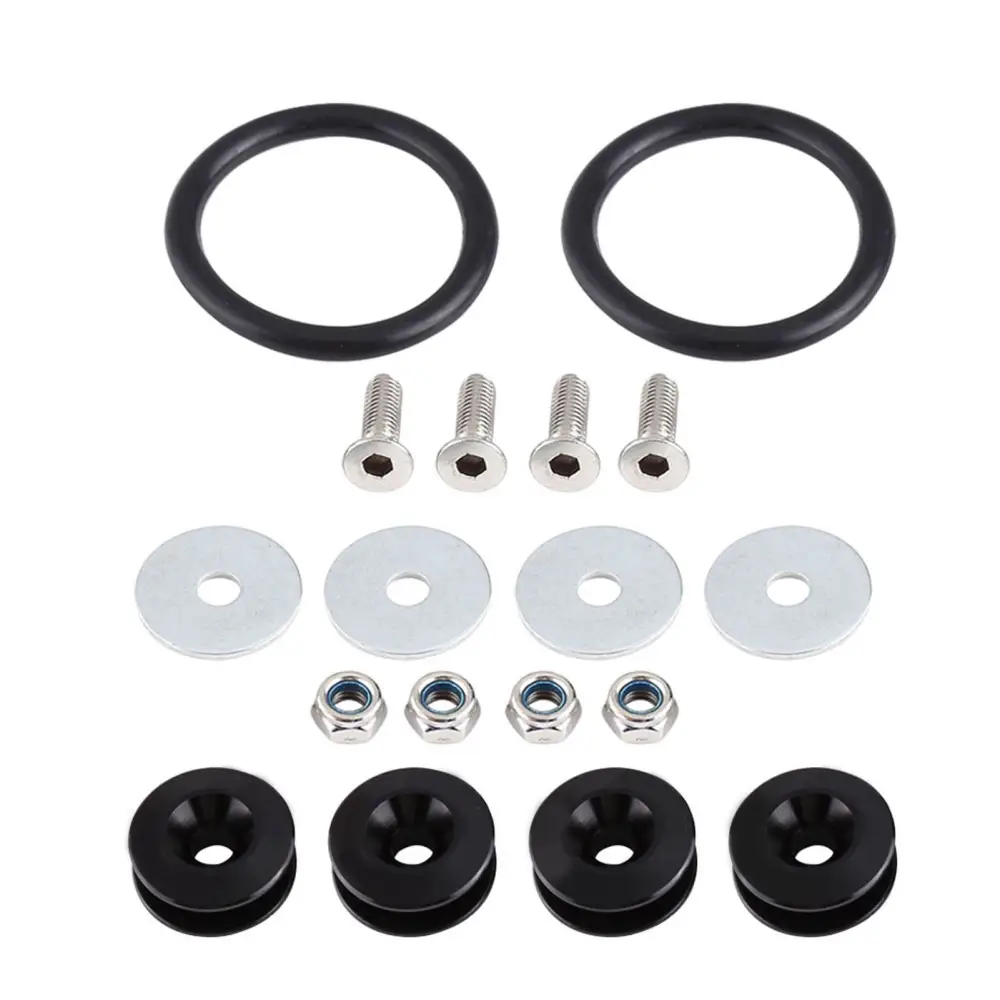 Car Aluminium Alloy Bumper Washer/Bolt Engine Bay Dress Up Kit Quick Release Fastener