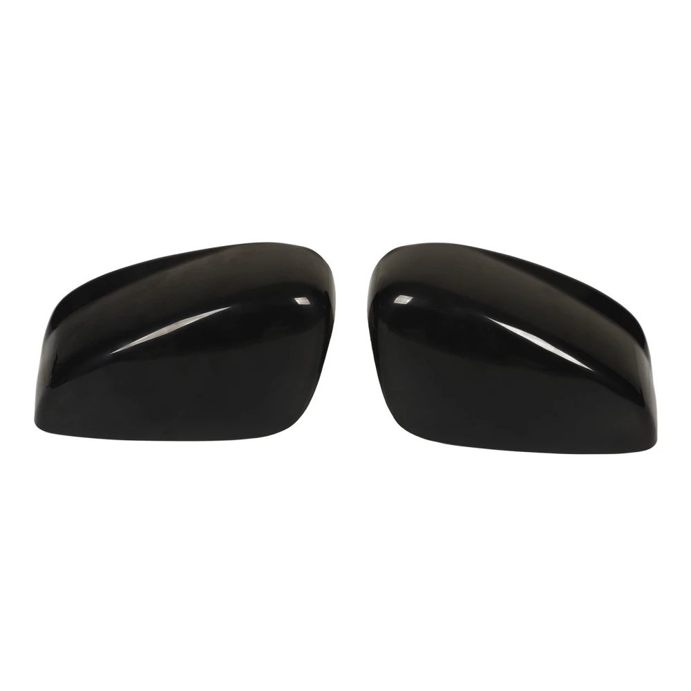 1Pair Car Rearview Mirror Cap Covers Glossy Black Side Door Wing Mirror Cap Covers Replacement for Accord 2008‑2012