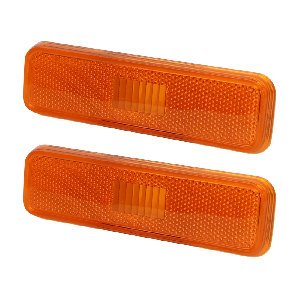 2PCS Car Front Side Marker Light CH2550101 Bright Light Replacement For Dodge Aspen 1976‑1979 Yellow