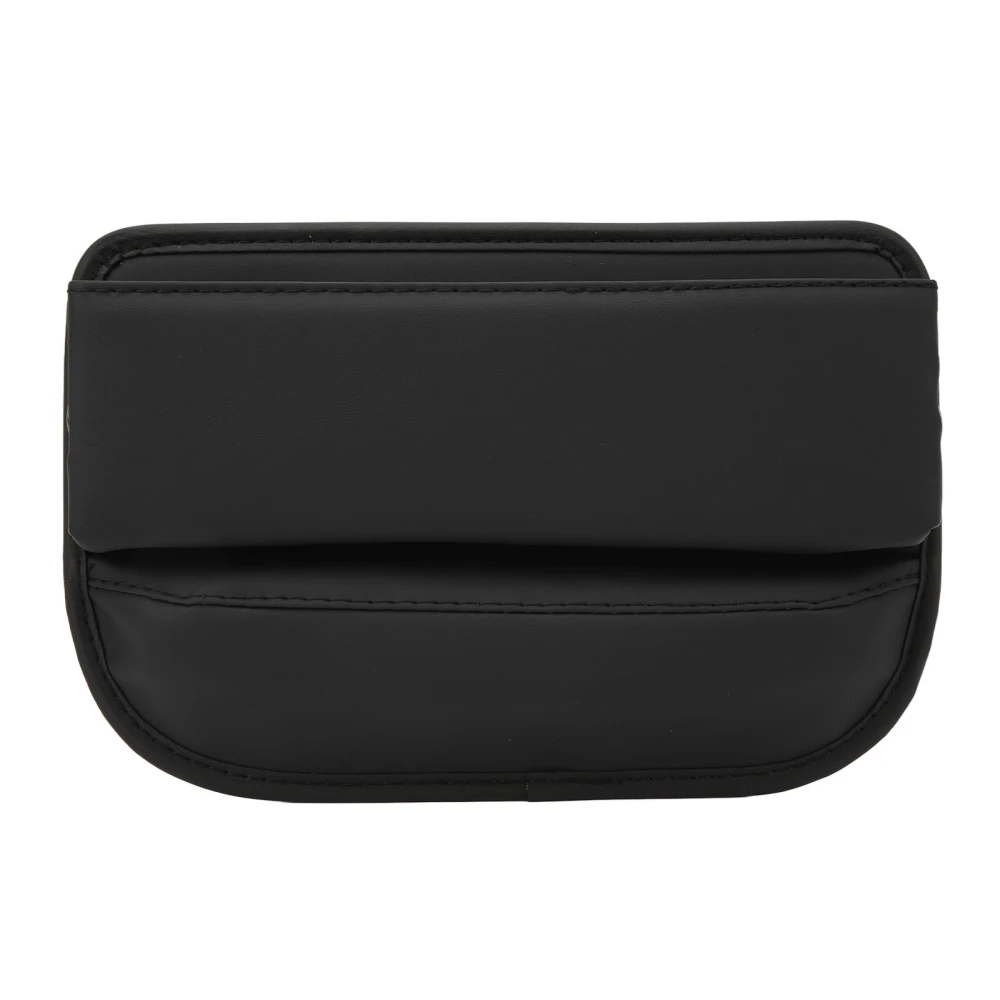 Car Seat Gap Organizer PU Leather Front Multifunctional Seat Console Side Storage Box Pocket Gap Filler Straight Type