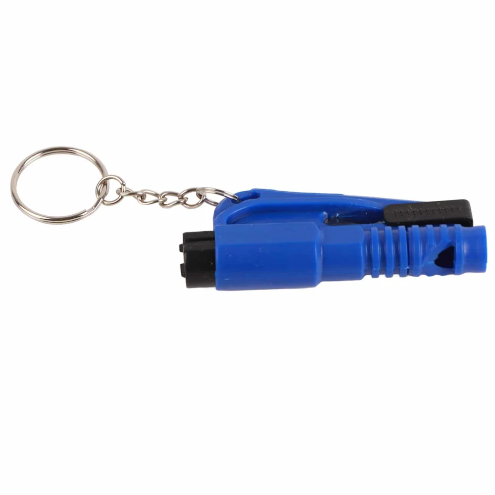 Car Window Breaker Three in One Multifunctional Mini Vehicle Emergency Window Glass Safety Hammer Blue