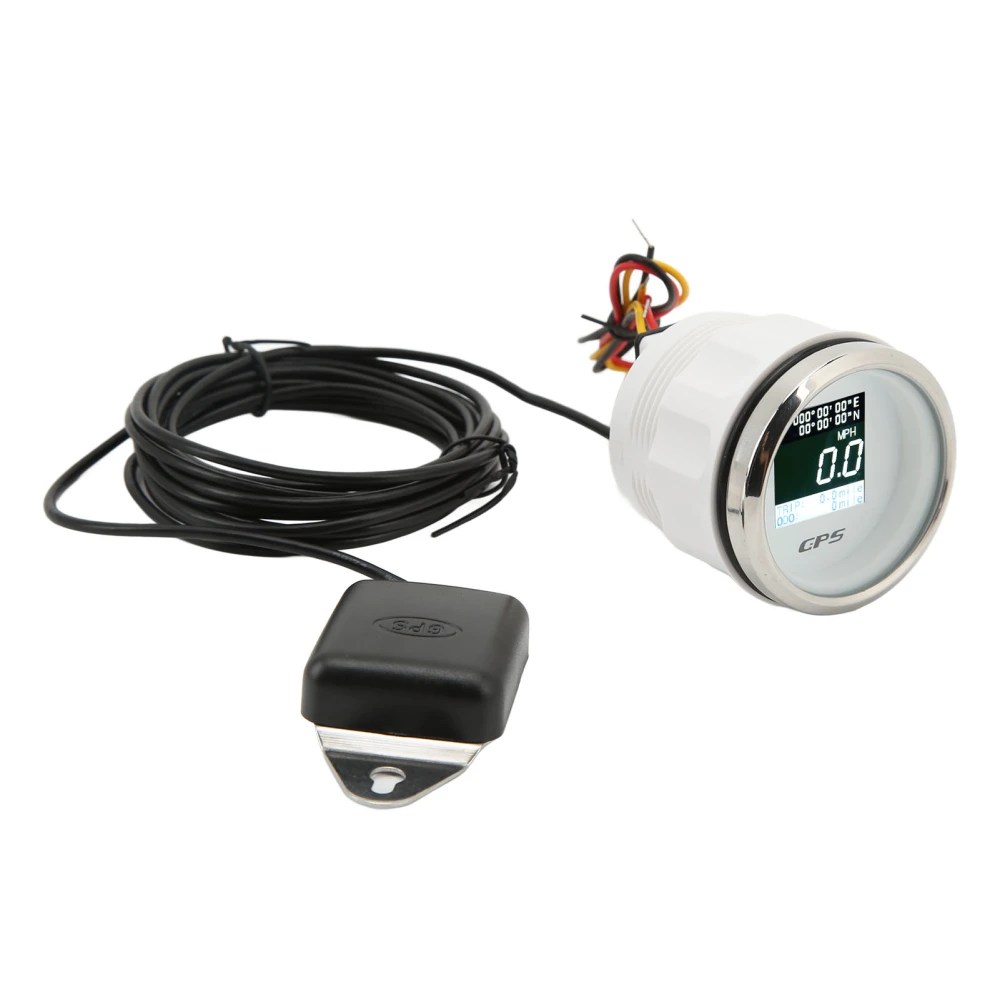 52mm GPS Speedometer Odometer DC 9‑32V Mileage IP67 Waterproof Antifog Universal for Boat RV Motorcycle