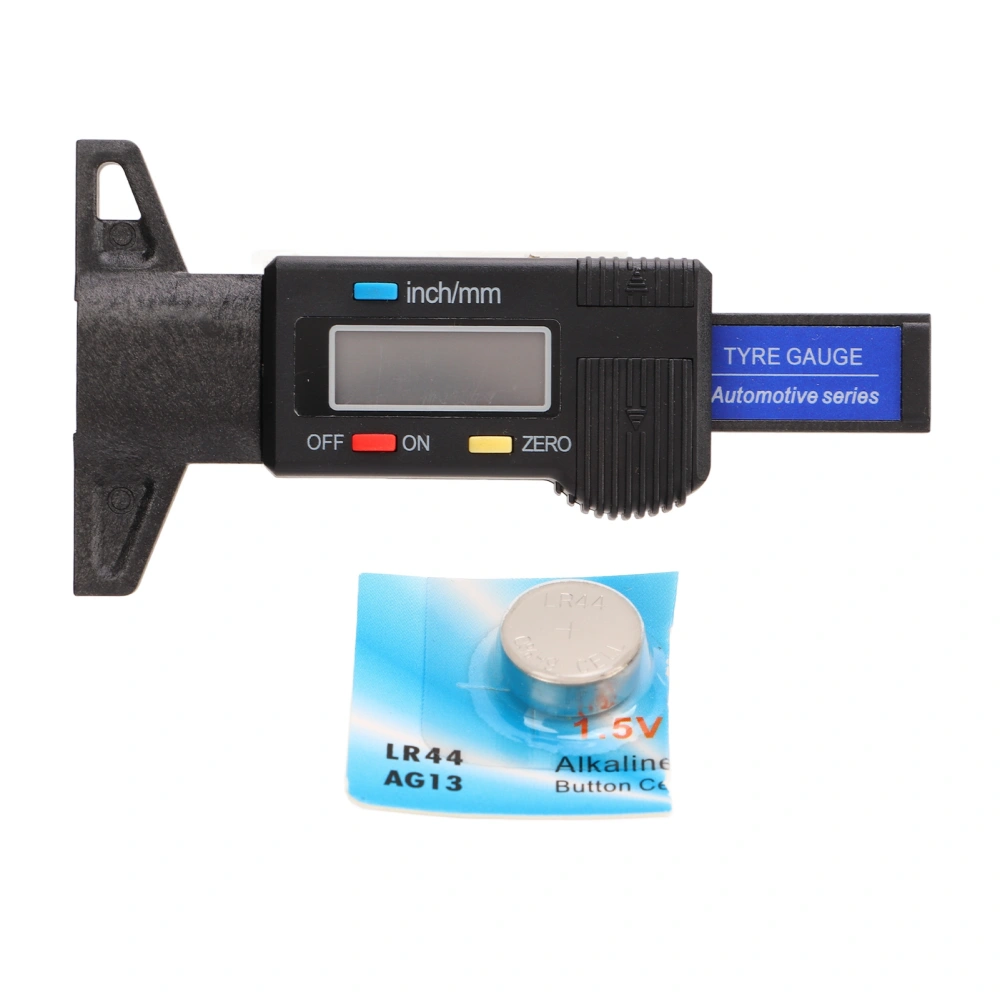 Digital Tire Tread Depth Gauge 0 to 1in Measuring Range Inch MM Conversion Digital Display for Car