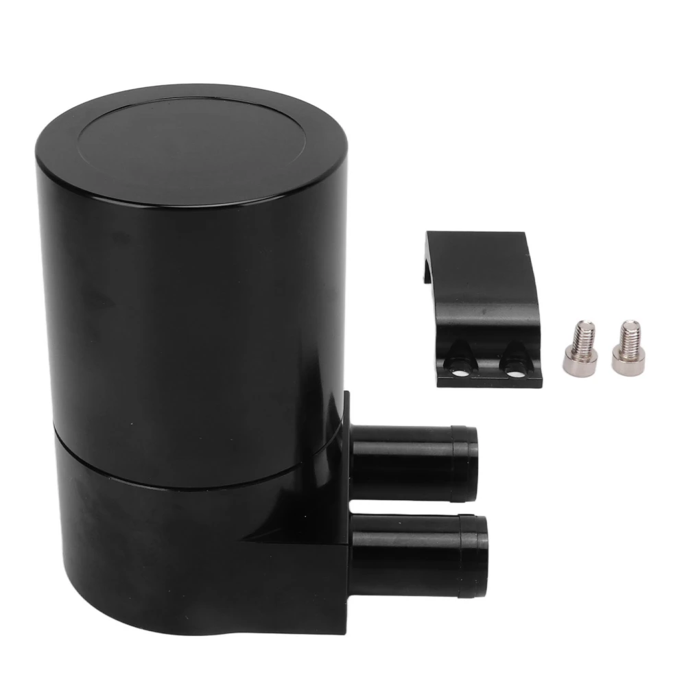 Universal Black Oil Catch Can Aluminum Alloy Oil Reservoir Tank Replacement for N54 335