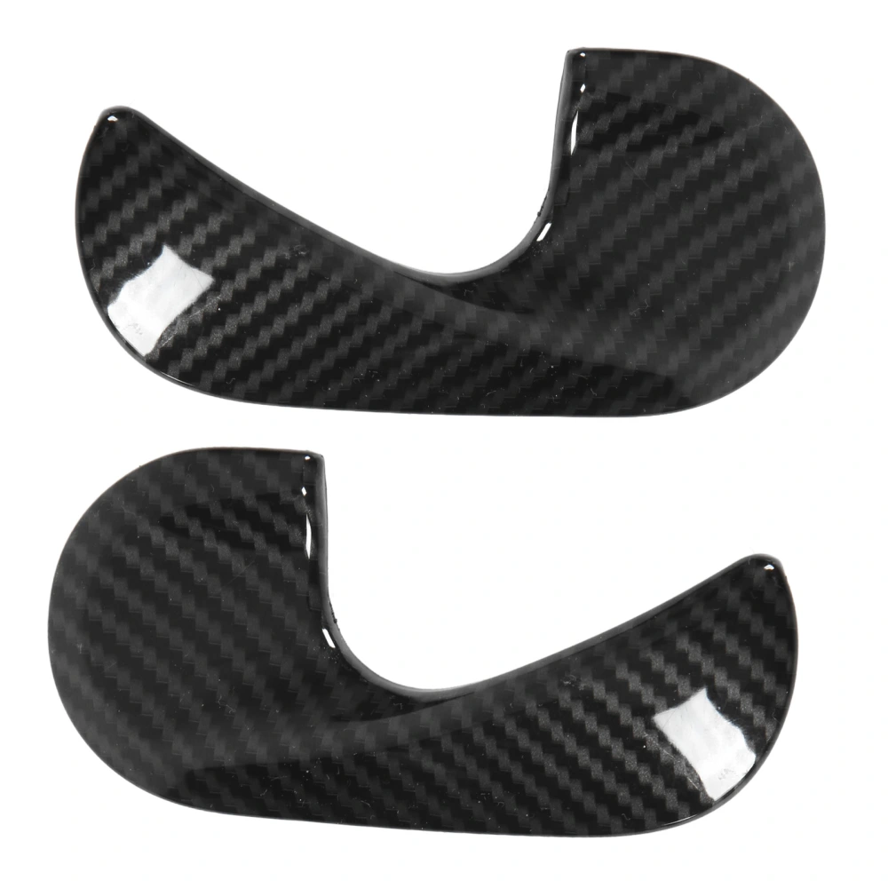 Carbon Fiber Style Inner Door Handle Sticker Decorative Trim Replacement for Smart Fortwo A453 C453 Facelift 2015‑2020