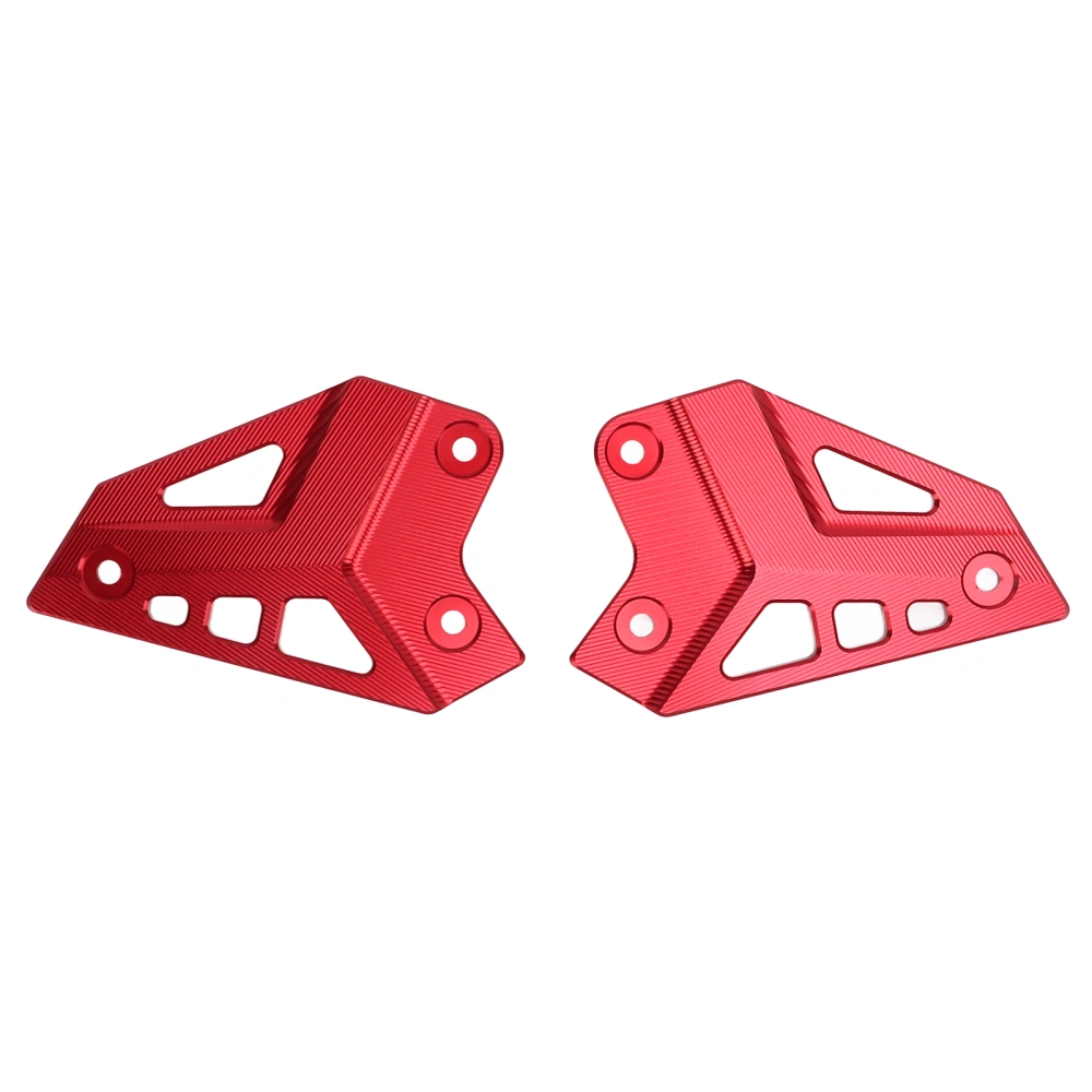 Motorcycle Foot Peg Protector Rear Plate Heel Guard Aluminum Alloy Replacement for Z900 2017‑2021Red