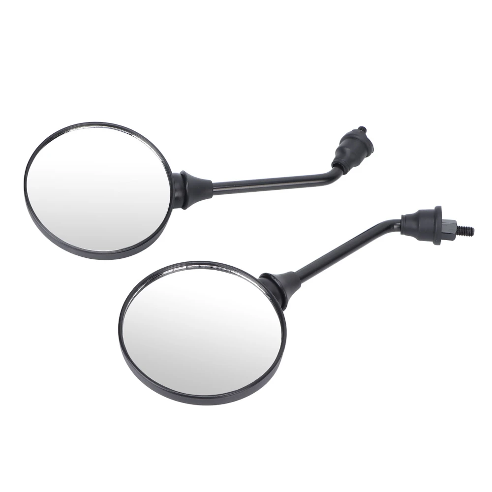 1 Pair Motorcycle Rear View Mirrors Handlebar Side Wing Mirror with 8mm Right Hand Thread for Scooter Electric Bike