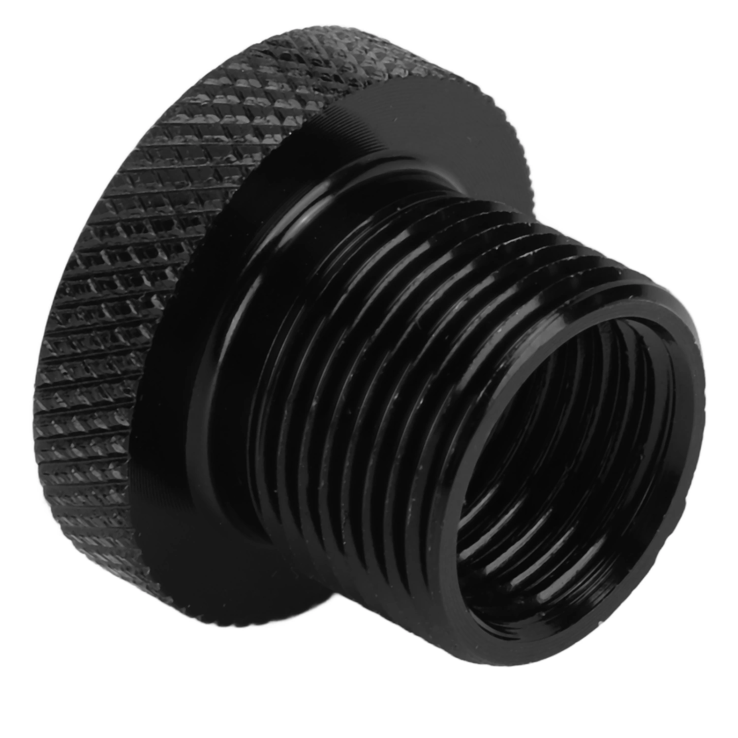 Car Oil Filter Adapter Metal Universal Automotive Black Threaded Connector Cars Accessories5/8-24 to 1/2-20