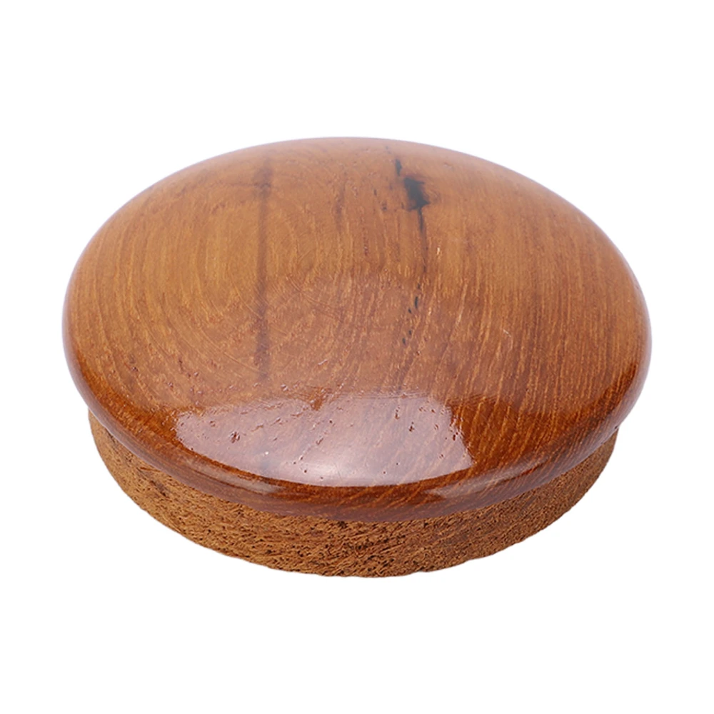 BuyWeek Marine Steering Wheel Center Cap 63.5mm/2.5in Teak Wood Gloss Finish for Yachts Boats