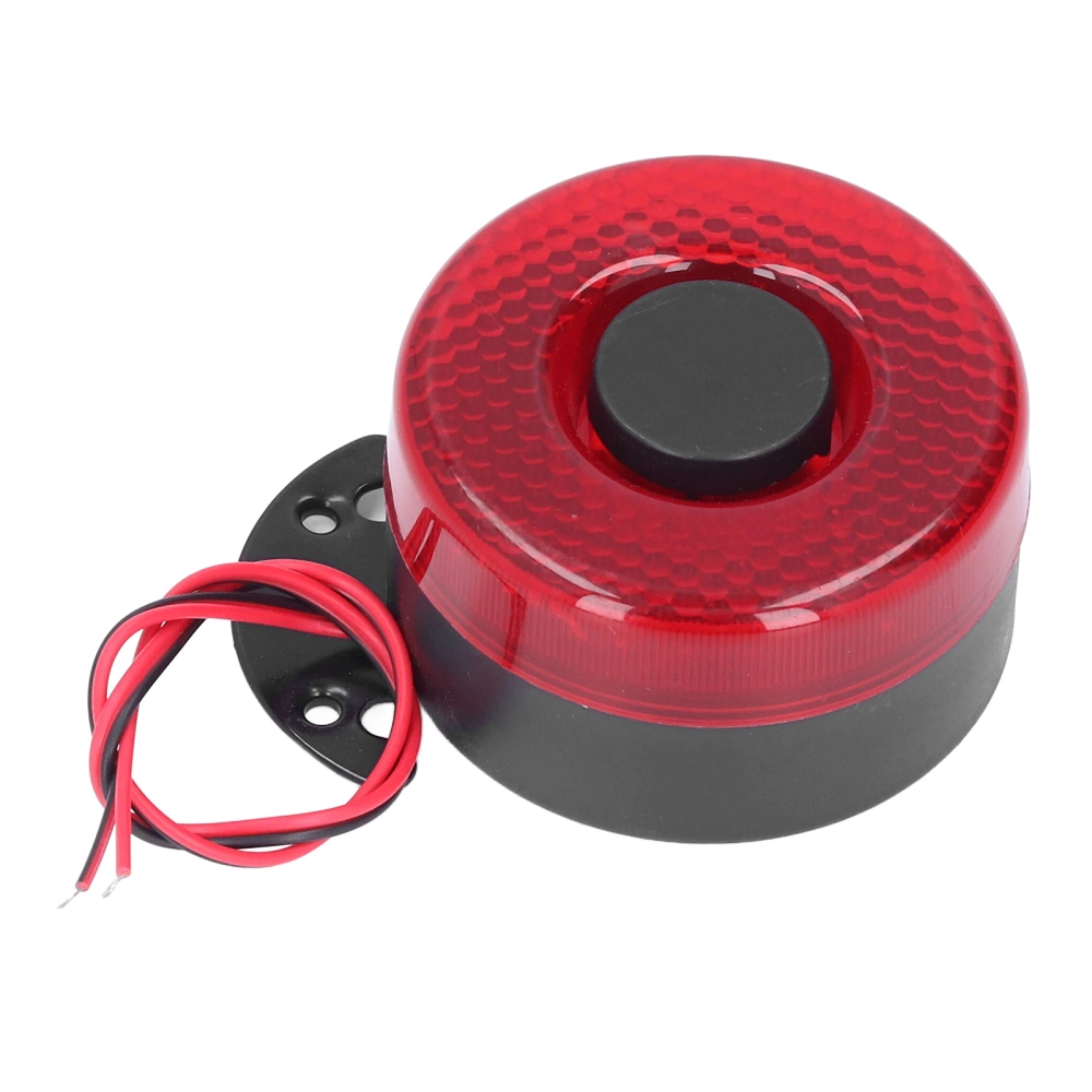 Car Horn 12V ABS 105dB Electric Warning Horn with Flashing LED Lights for Truck UTV ATV