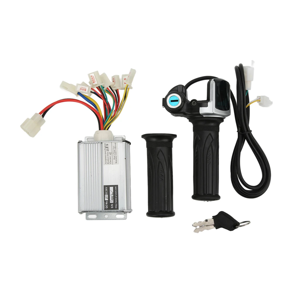 36V 1000W Motor Brushed Speed Controller with Locking Battery Display Throttle Twist Grip for Mini Bike