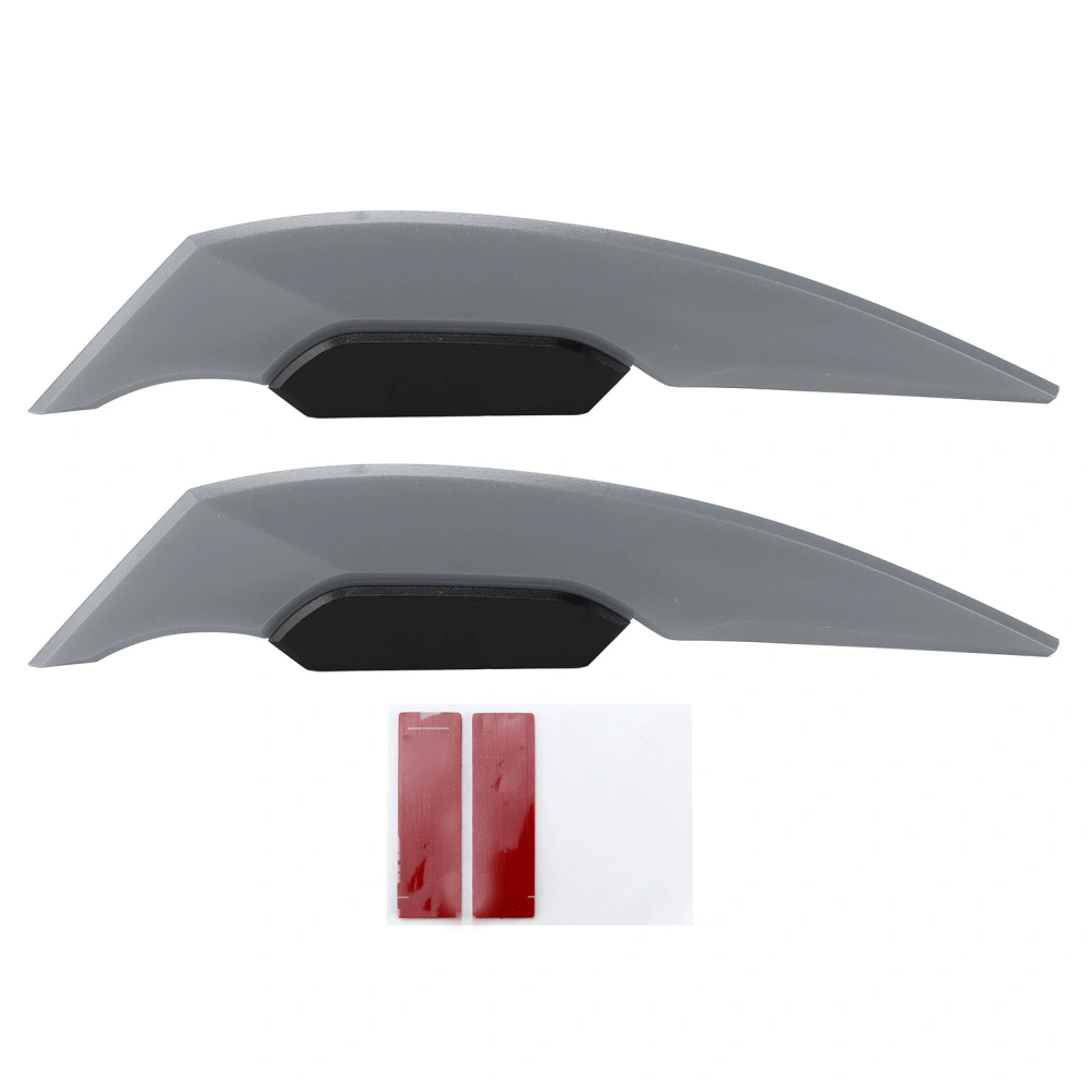 BuyWeek Pair Motorcycle Winglets Aerodynamic Wing Universal Motorbike Accessories for Electric Bike ATV UTVA Pair of Gray