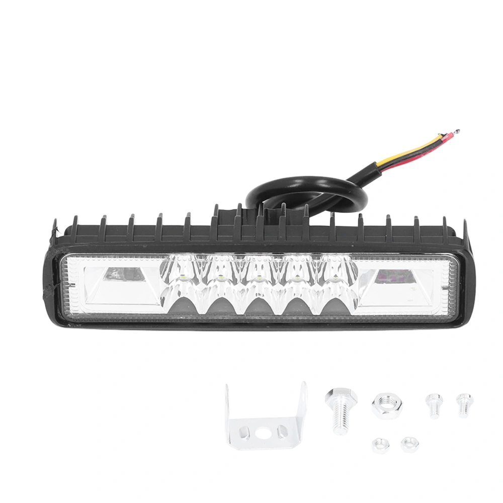 48W LED Work Light Bar Dual Color Side Strobe Lamp Universal for Car Motorcycles Offroad