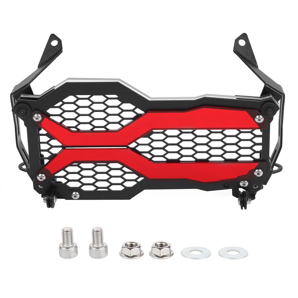 Motorcycle Front Headlight Grille Guard Cover Modification Replacement for R1250GS ADV 2021Red