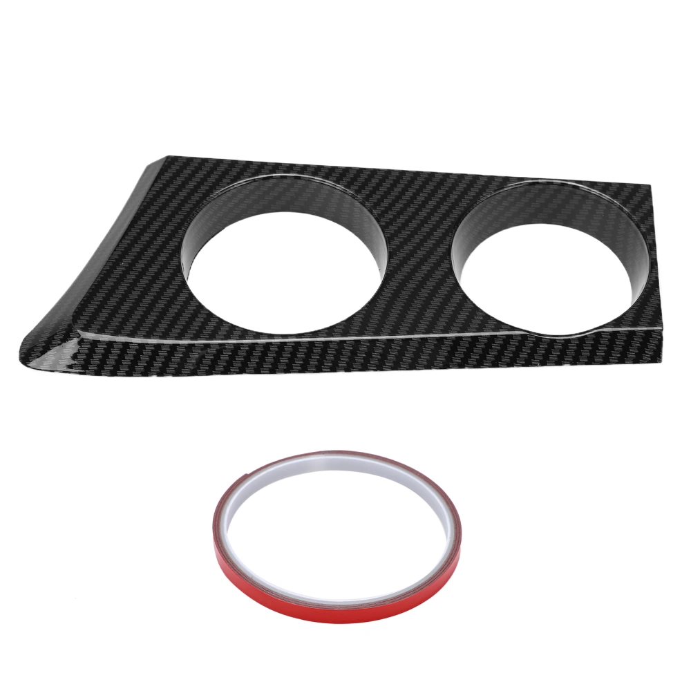 Center Console Cup Holder Bracket Left Driver Side Replacement for E81 E82 E87 E88 1 Series 120i 2004‑2011Carbon Fiber Style