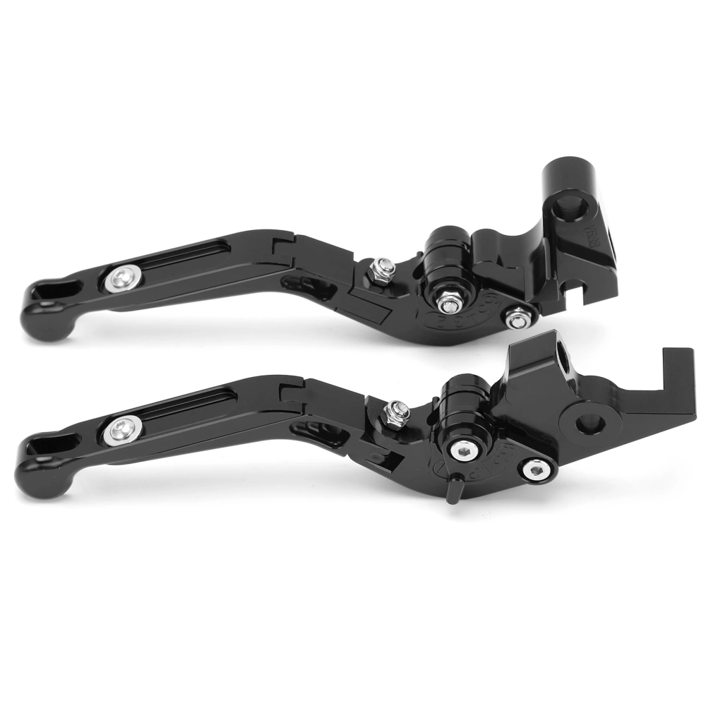 2pcs Motorcycle Brake Clutch Levers Adjustable CNC Aluminium Alloy Replacement for YAMAHA XJ6 DIVERSION 2009‑2015Black