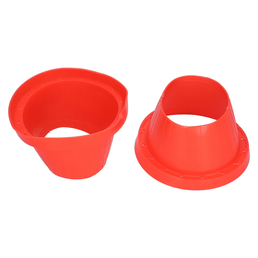 2pcs Car Speaker Waterproof Cover Silica Gel Red Insulation Protective Pad Mount Adapter