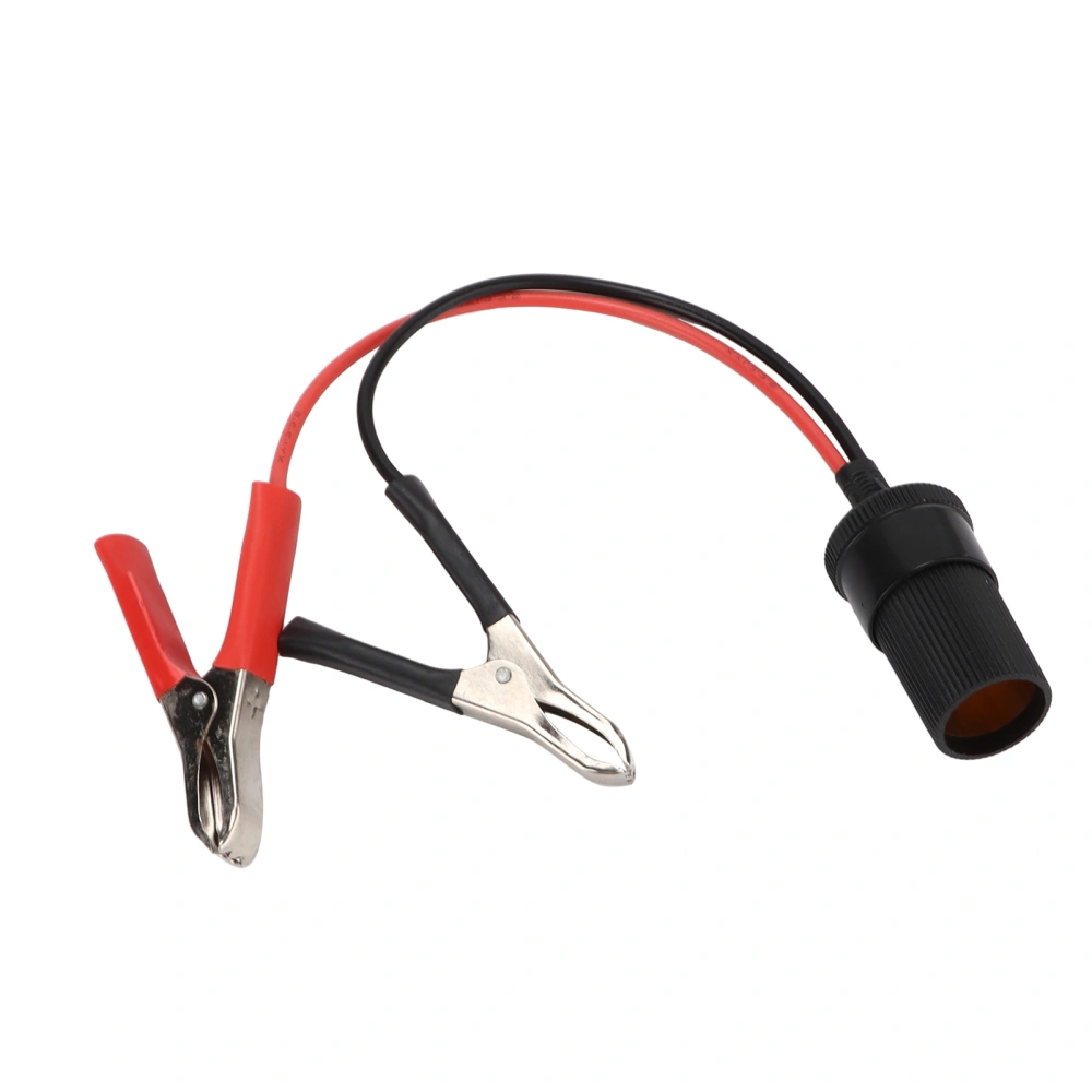 Car Battery Clamp Cable Clipon Insulated Jumper Wire Extension Cord for Cigarette Lighter DC 1224V