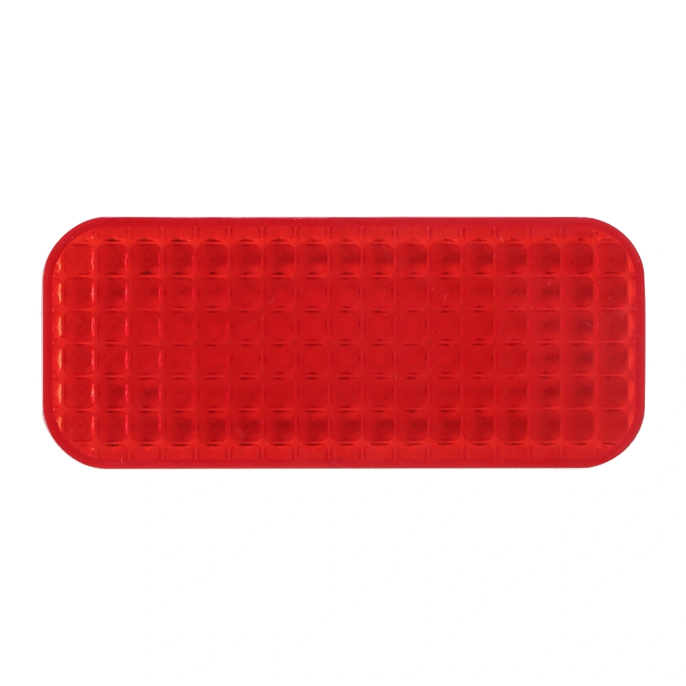 Reflective Sticker Red Rectangular Protection Reflector Universal for Automobile Motorcycle