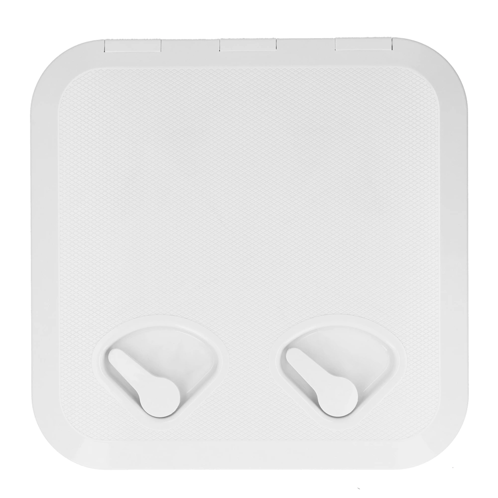 Marine Boat Deck Access Hatch Lid White with 2 Strong Recessed Handles ABS Plastic 14.75 x 14.5in