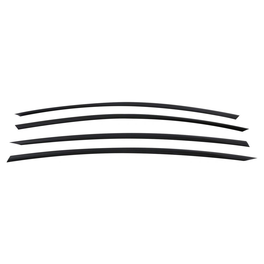 BuyWeek 4pcs Window Visor Vent Sun Rain Shade Deflector Black Color Fits for Tesla Model 3 2018+