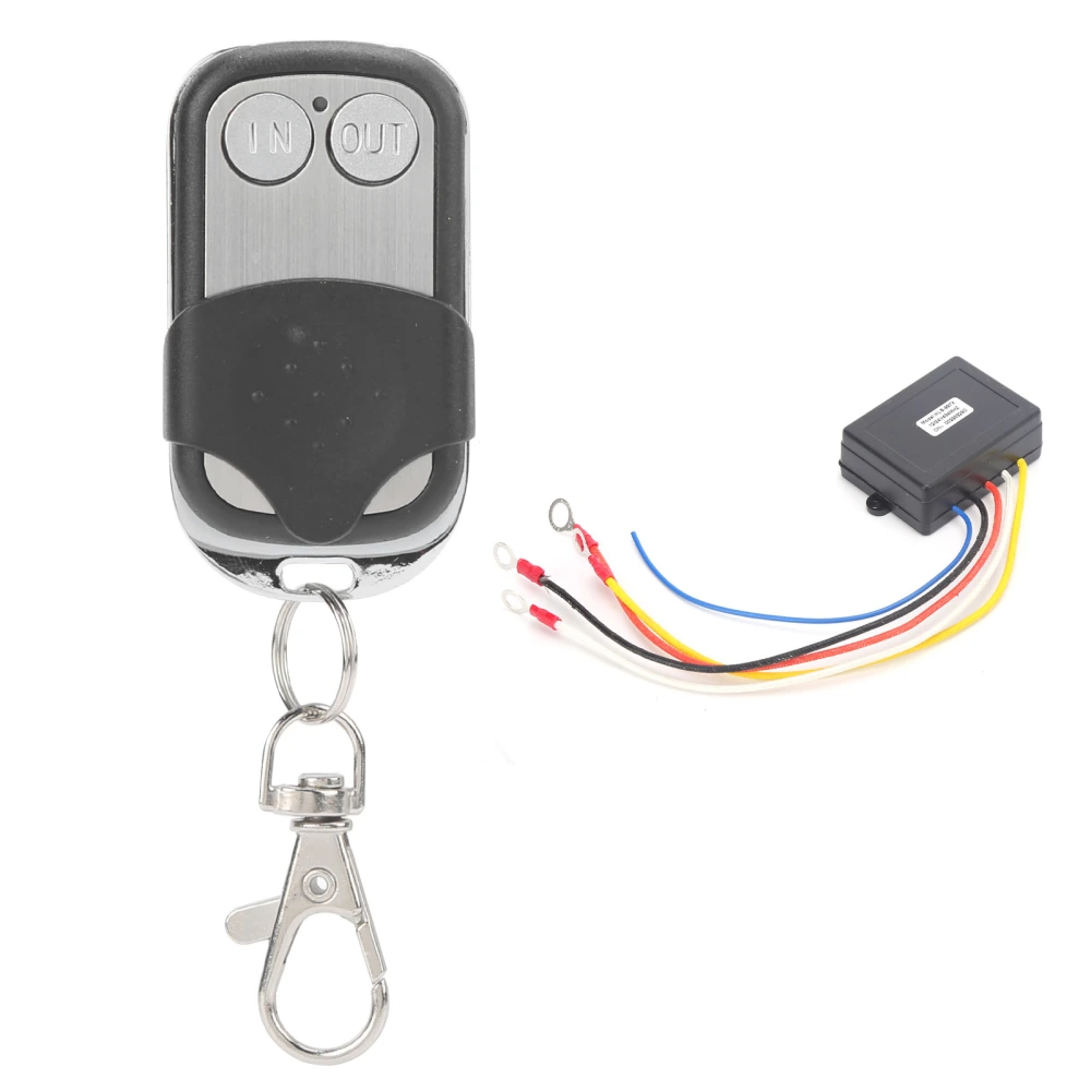 12V Winch Wireless Remote Control Set 434MHz 50ft Long Range Anti Interference for Jeep Truck ATV