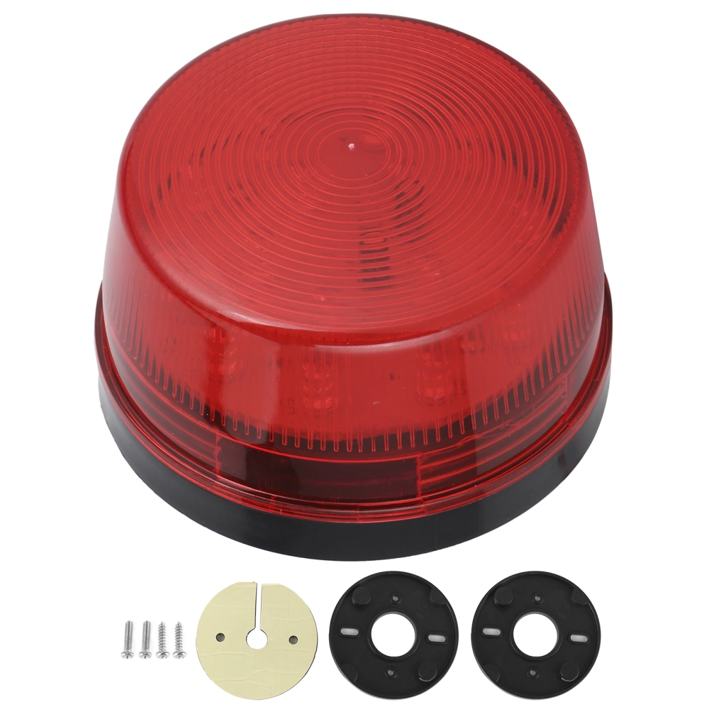 Emergency Strobe LED Light Warning Signal Lamp DC12V Red Lens for RV Caravan Truck