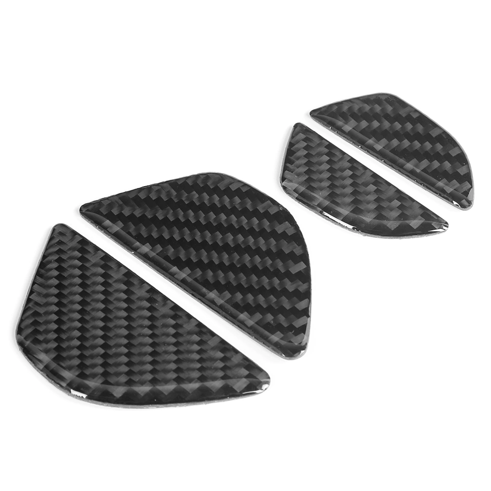 BuyWeek 4pcs Carbon Fiber Inner Door Handle Bowl Trim Sticker Prevet Scratches Fit for V60 / S60