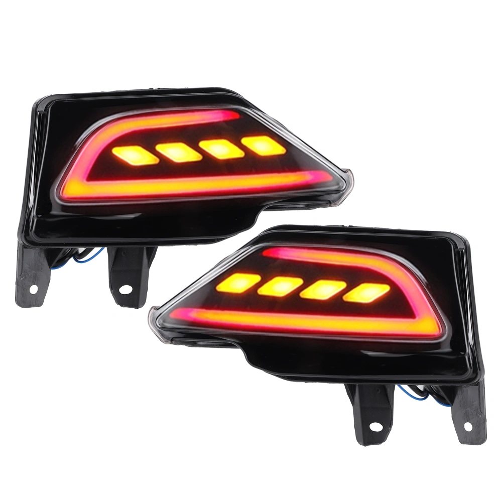 Pair LED Rear Bumper Light Driving Brake Lamp Turn Signal Fit for RAV4 2016‑2018