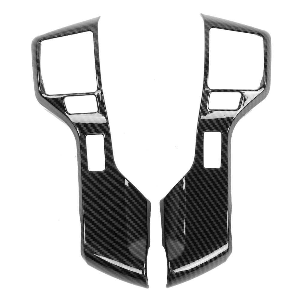 2Pcs Steering Wheel Sticker Carbon Fiber Style Cover Interior Trim Fit for Tacoma 2016‑2020