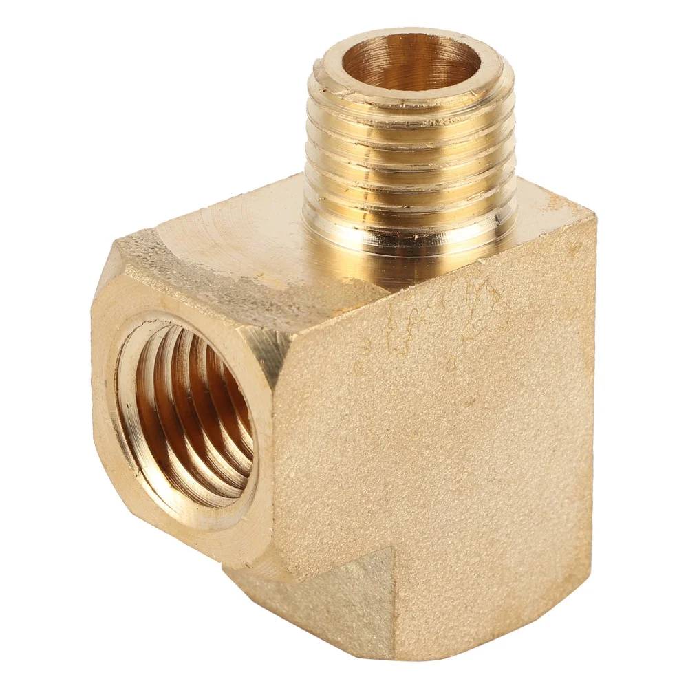 Solid Brass Street Pipe Tee NPT Male Thread Joint 1000PSI Universal Accessory Replacement